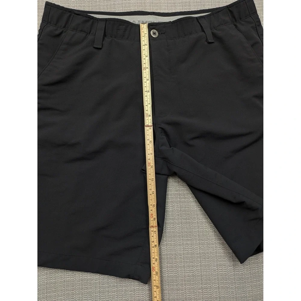 Under Armour Shorts Mens 38 Black HeatGear Golf 10 Inseam Stretch Lightweight